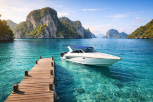 Phi Phi island +Maya Bay+ Khai island one day trip by speed catamaran. Price 2,300 baht per person